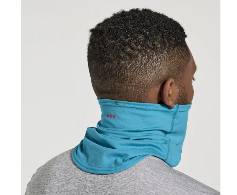 Saucony Solstice Unisex Gaiter in Turquoise Heather for All-Weather Protection