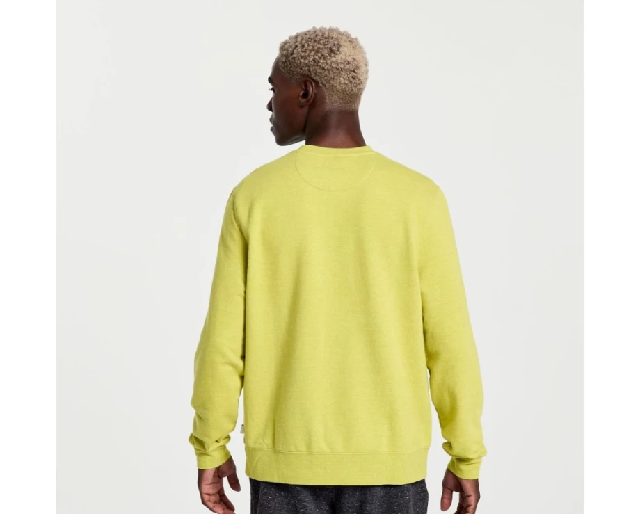 Saucony Men's Rested Crewneck Sweatshirt - Arroyo Heather Graphic Pullover