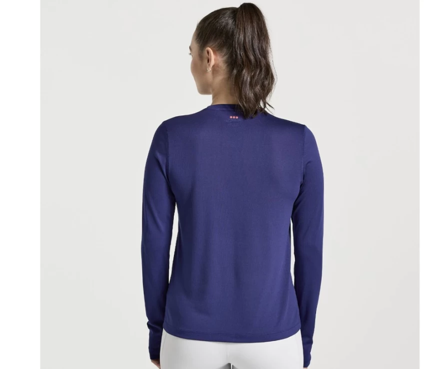 Saucony Women's Sodalite Graphic Long Sleeve Stopwatch Performance Shirt