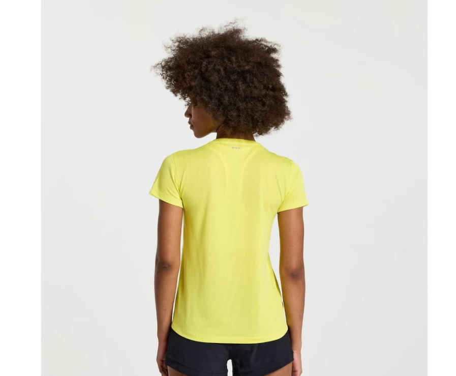 Saucony Women's Citron Performance Short Sleeve Running Shirt with Stopwatch Feature