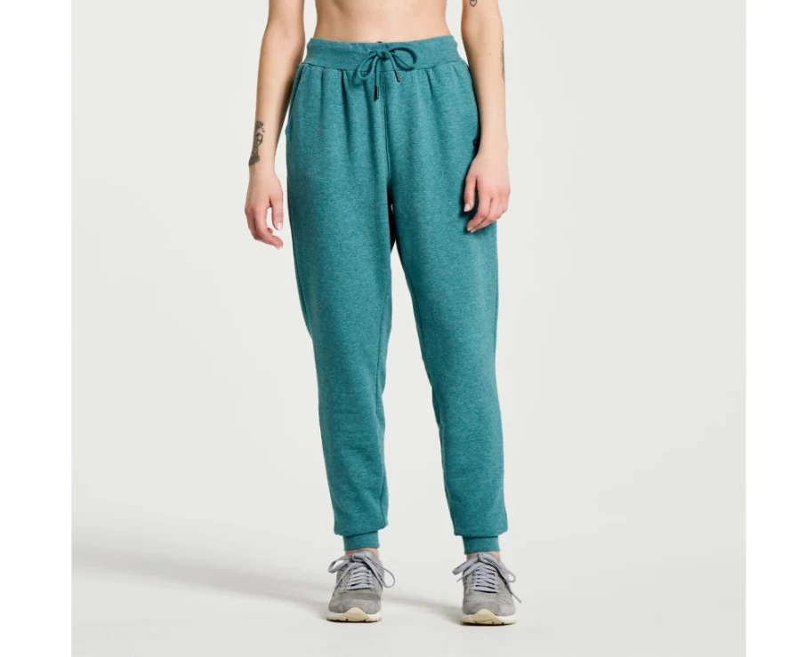 Saucony Women's North Atlantic Heather Graphic Rested Sweatpants