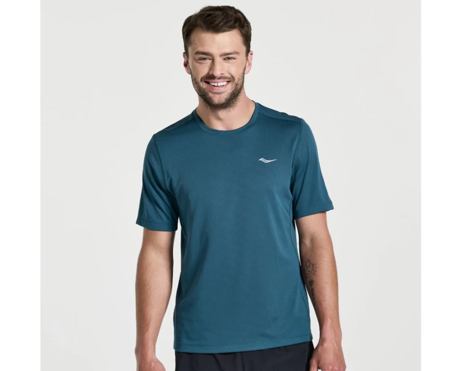 Saucony Men's Lagoon Performance Short Sleeve Running Shirt