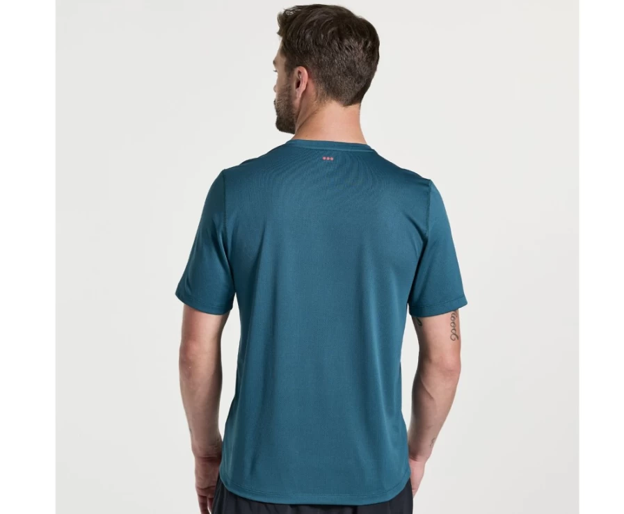 Saucony Men's Lagoon Performance Short Sleeve Running Shirt