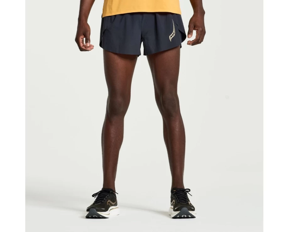 Saucony Men's Pinnacle 3" Running Shorts in Black
