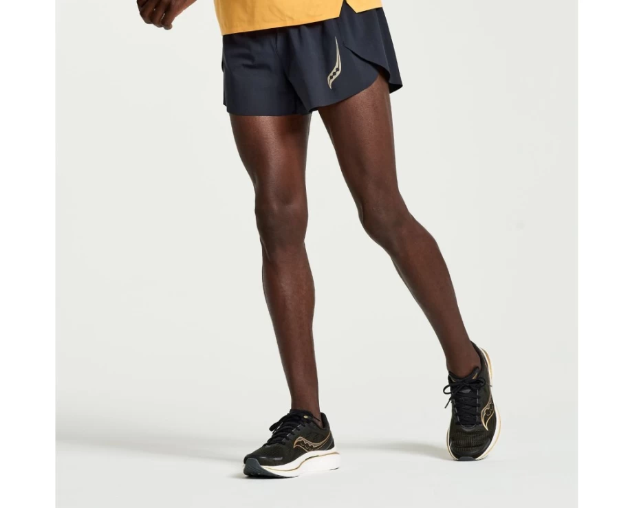 Saucony Men's Pinnacle 3" Running Shorts in Black
