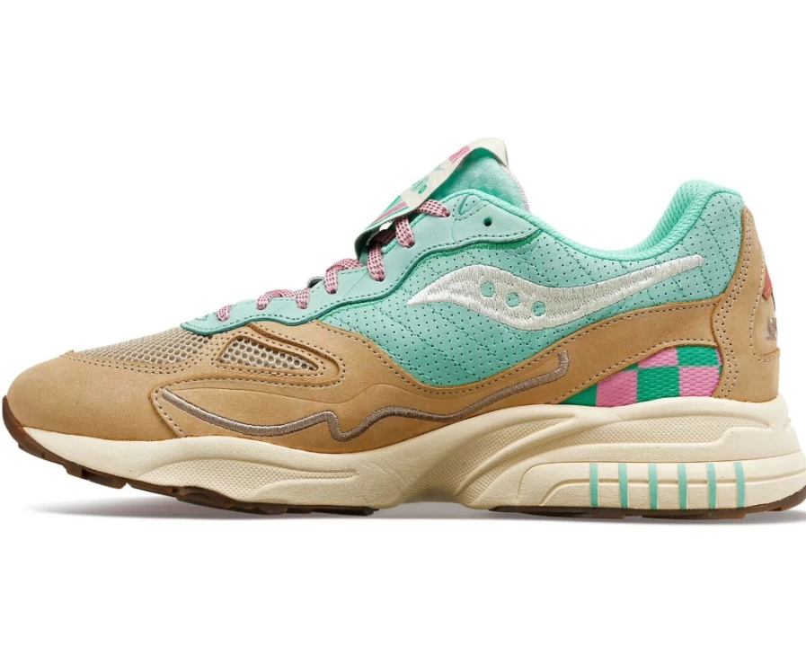 Saucony Women's 3D Grid Hurricane Earth Citizen Running Shoes in Aquamarine