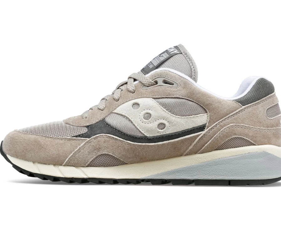 Saucony Shadow 6000 Unisex Sneakers in Grey for Men & Women - Classic Running Shoes
