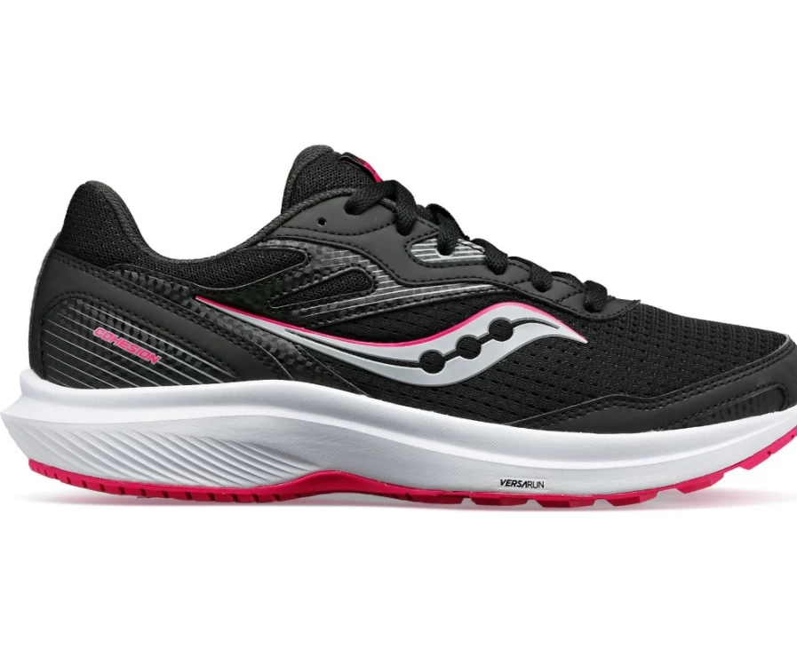 Saucony Women's Cohesion 16 Wide Running Shoes - Black