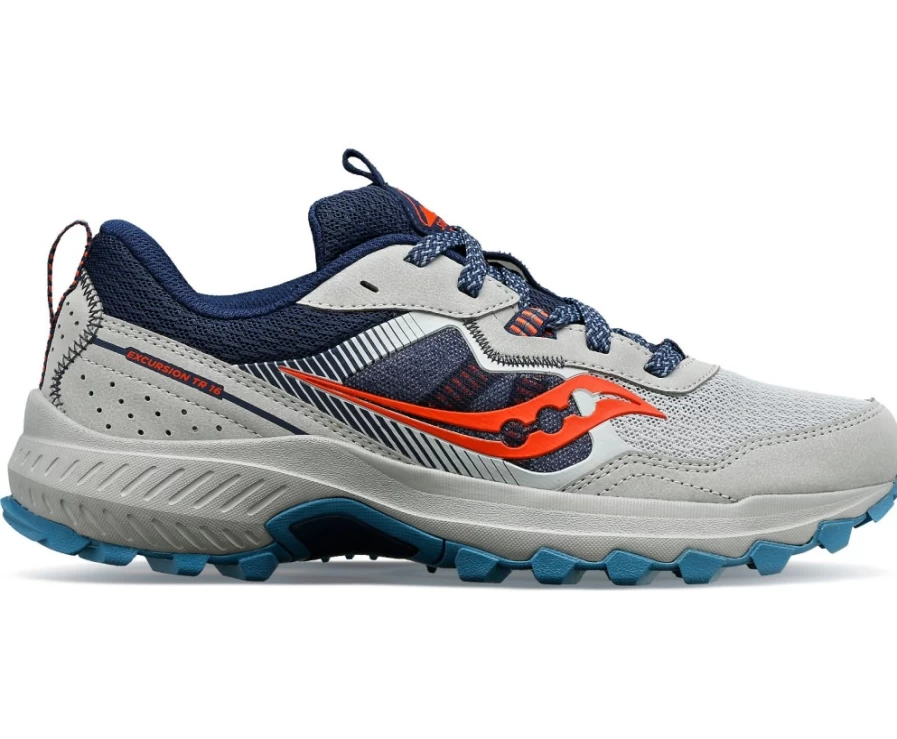 Saucony Women's Excursion TR16 Wide Trail Running Shoes in Concrete