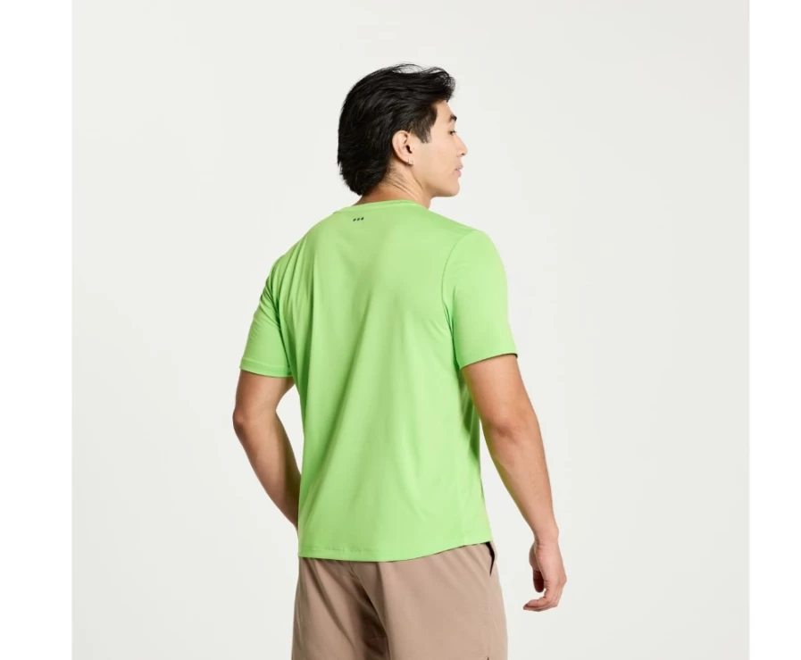 Saucony Men's Explorer Short Sleeve T-Shirt with Invader Graphic Design