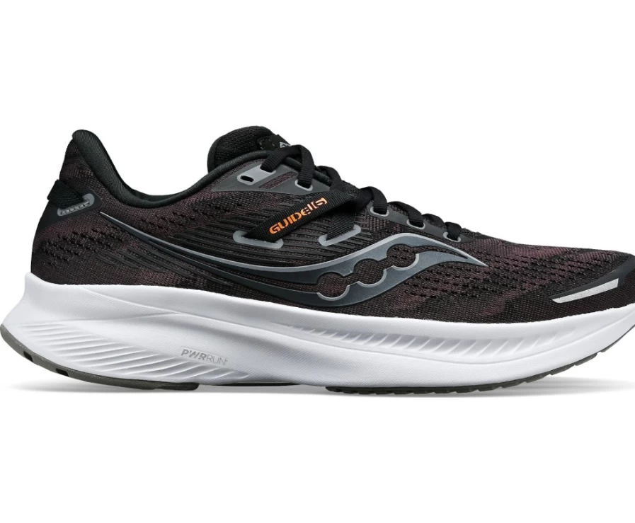 Saucony Women's Guide 16 Wide Running Shoes - Black