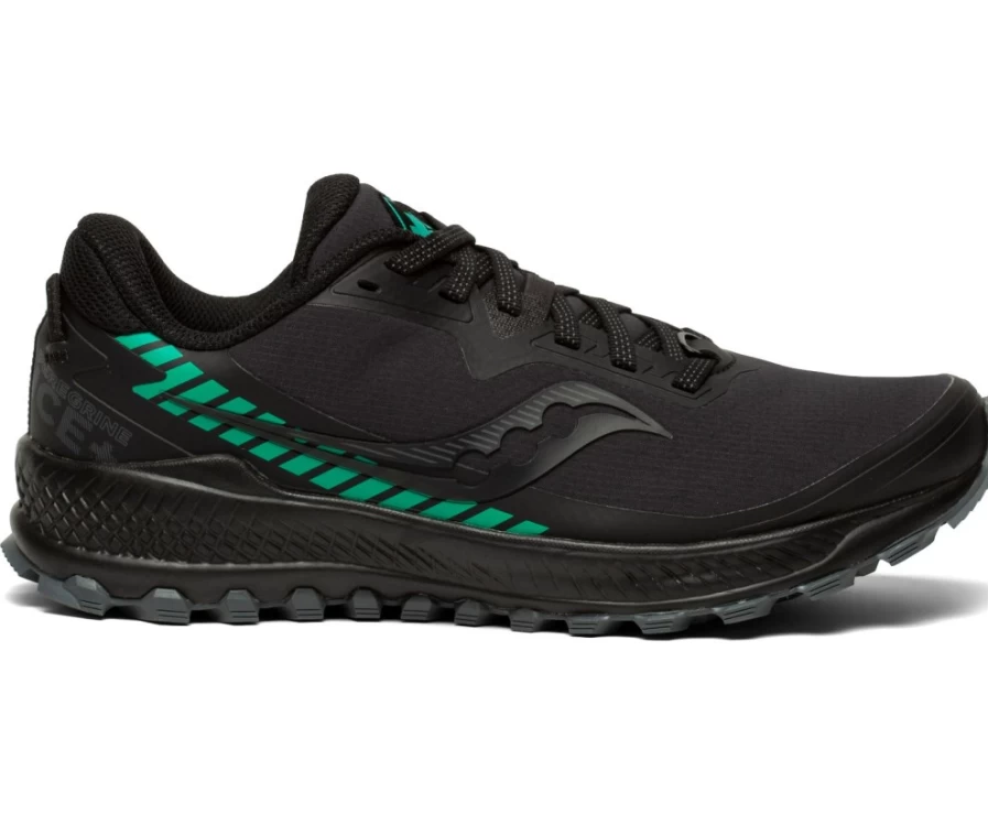 Saucony Women's Peregrine Ice+ Trail Running Shoes - Black