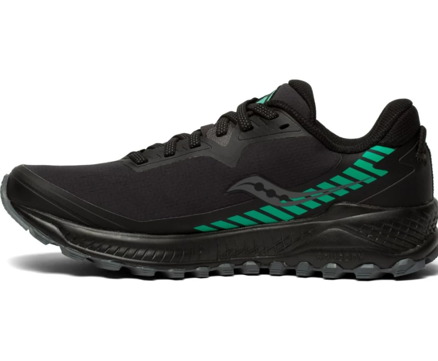 Saucony Women's Peregrine Ice+ Trail Running Shoes - Black