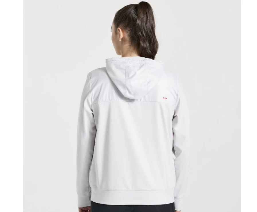 Saucony Women's Crystal Solstice Zip Hoody - Lightweight Running Jacket