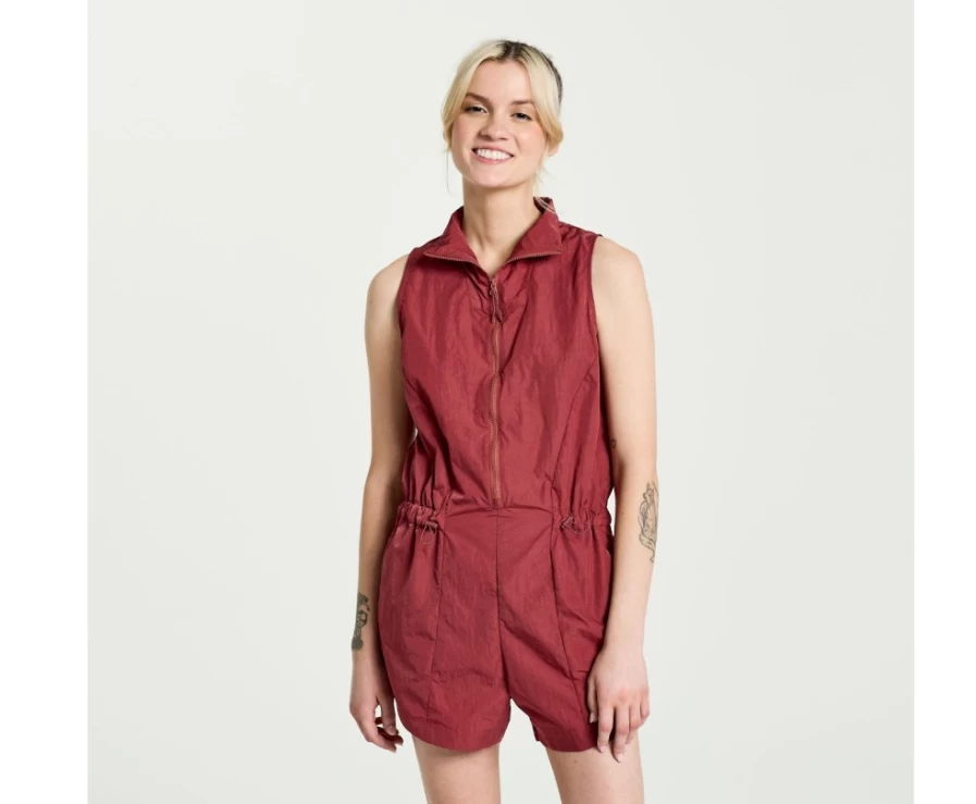 Saucony Women's Apple Butter Unwind Romper - Comfortable Casual Jumpsuit for Women