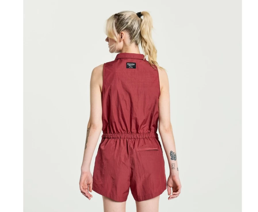 Saucony Women's Apple Butter Unwind Romper - Comfortable Casual Jumpsuit for Women