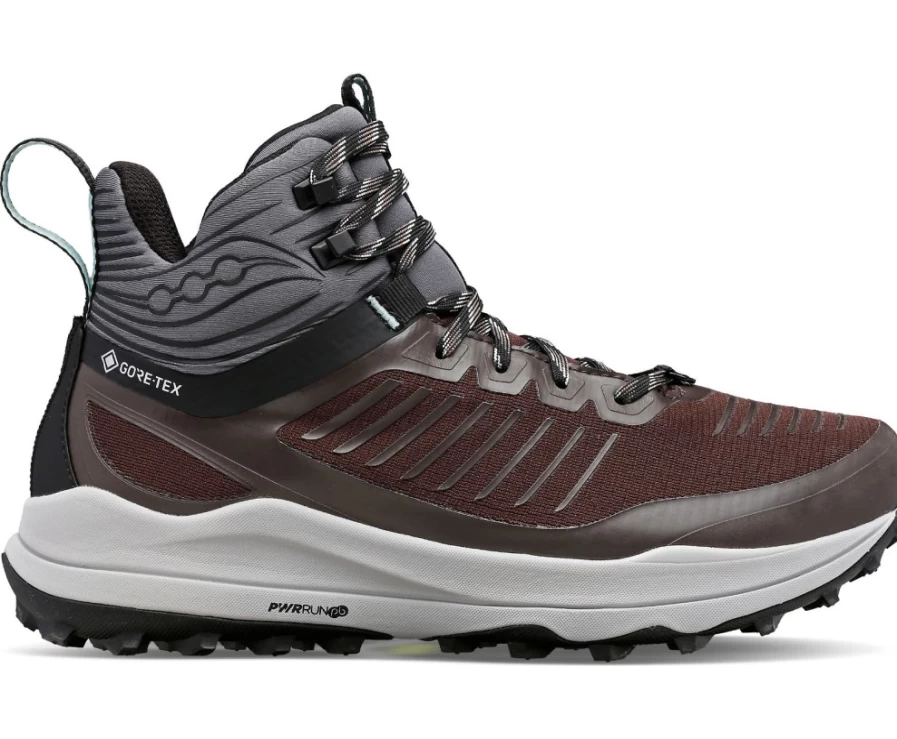 Saucony Men's Ultra Ridge GTX Hiking Shoes in Java - Waterproof Trail Running Sneakers