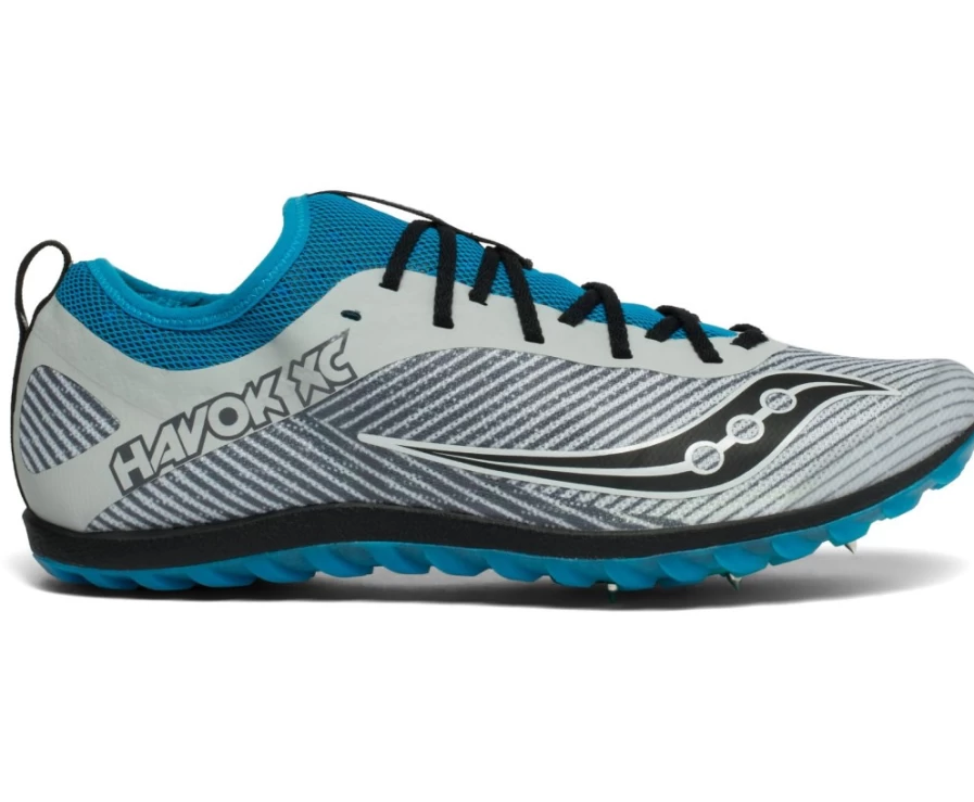 Saucony Men's Havok XC 2 Spiked Running Shoes - Grey