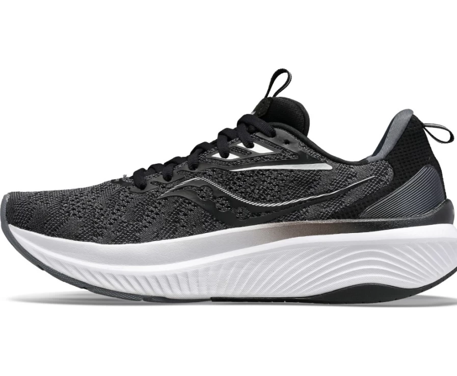 Saucony Men's Echelon 9 Wide Width Running Shoes in Black