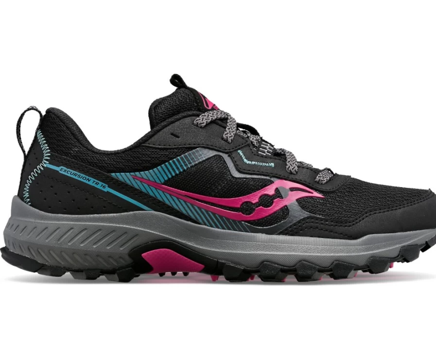 Saucony Women's Excursion TR16 Wide Trail Running Shoes - Black