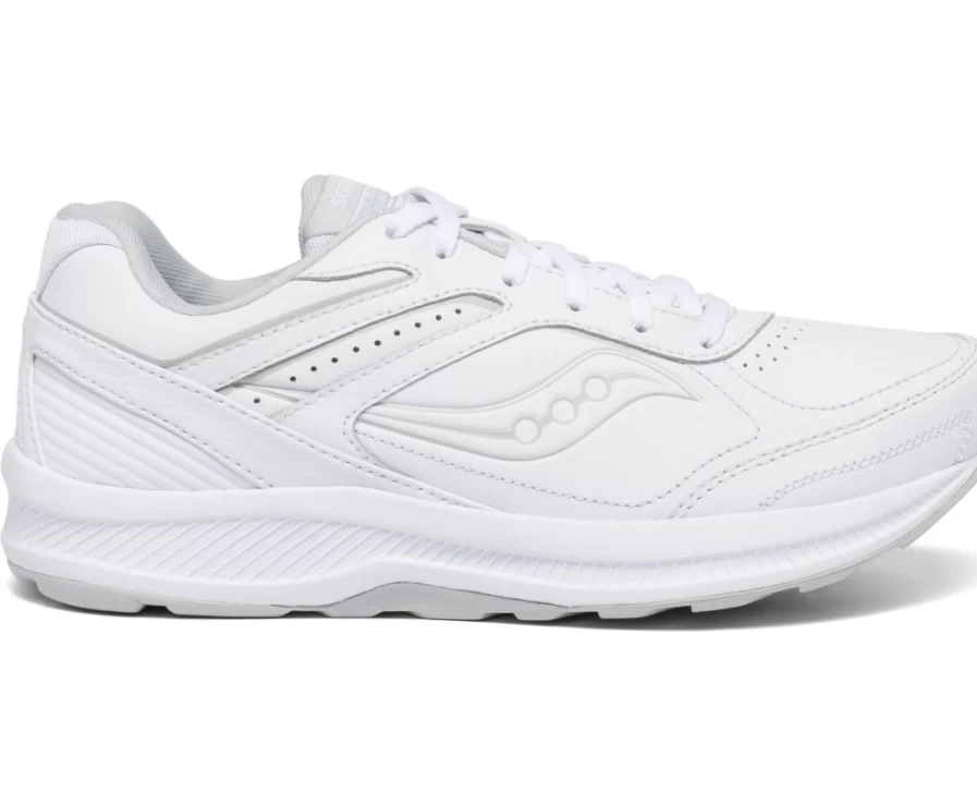 Saucony Women's Echelon Walker 3 Wide White Athletic Shoes