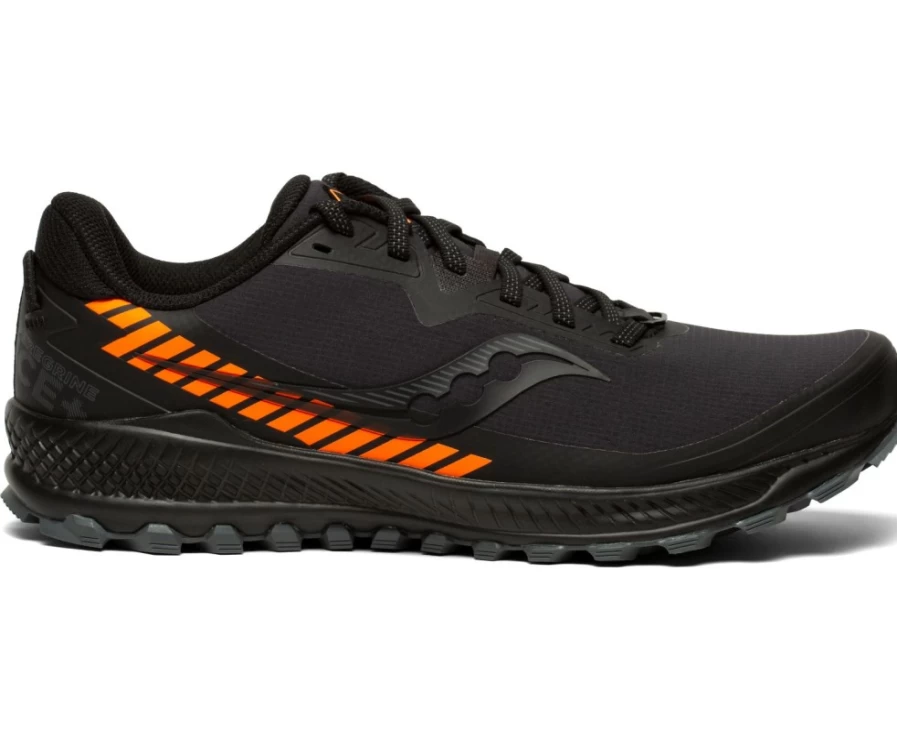 Saucony Men's Peregrine Ice+ Trail Running Shoes - Black