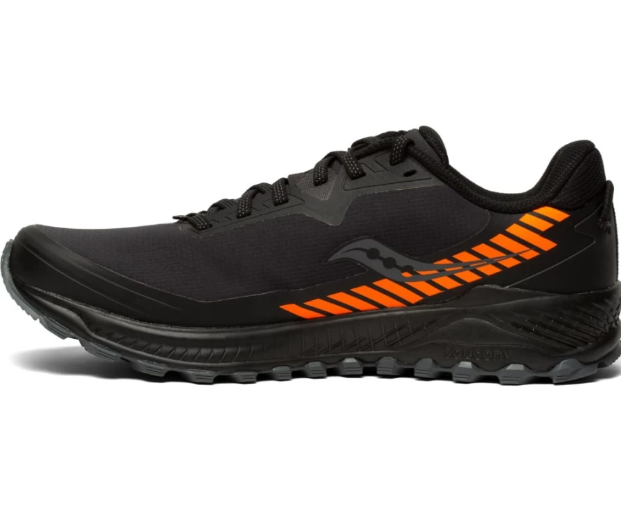 Saucony Men's Peregrine Ice+ Trail Running Shoes - Black