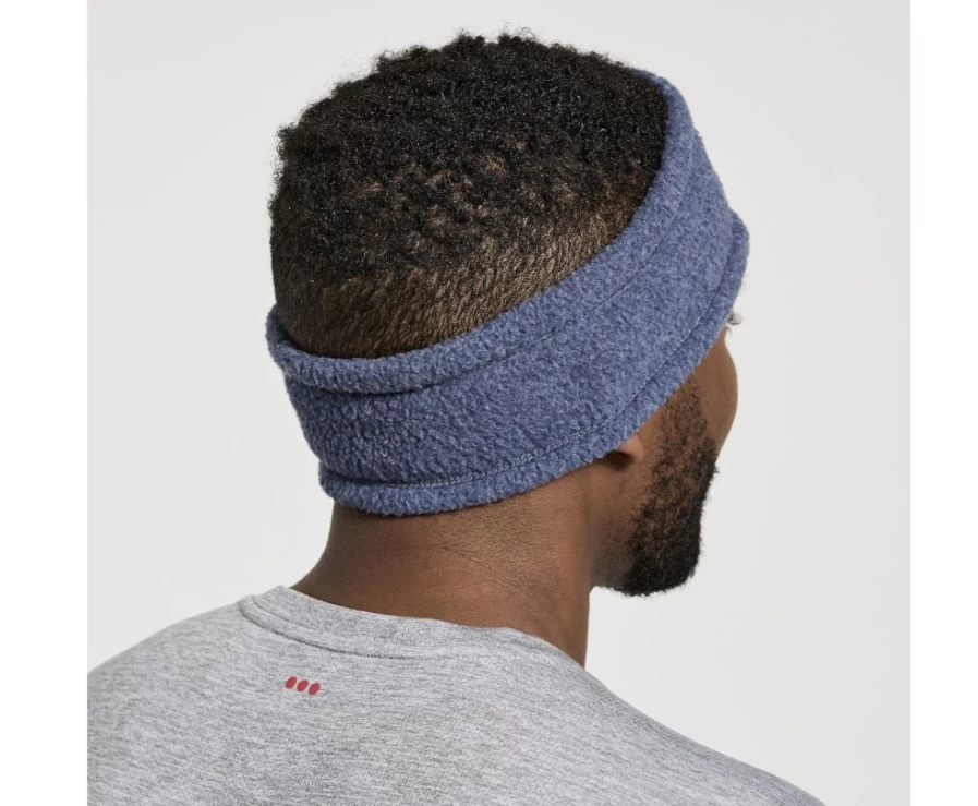 Saucony Women's Sodalite Heather Sherpa Headband – Rested Fleece Lined for Warmth & Comfort