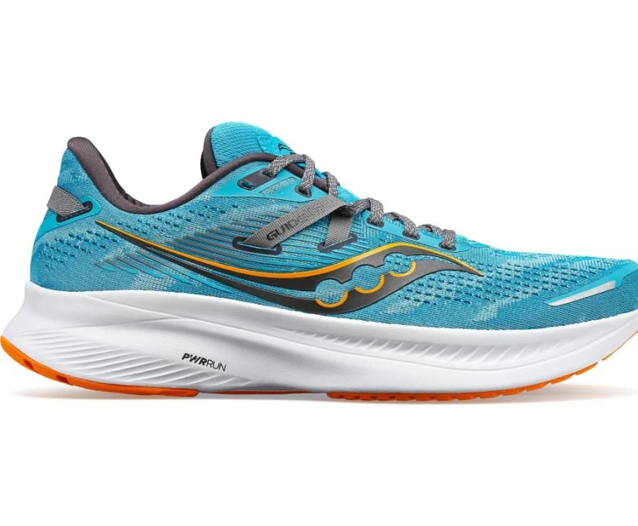Saucony Men's Guide 16 Wide Running Shoes in Agave - Stability & Support for Men