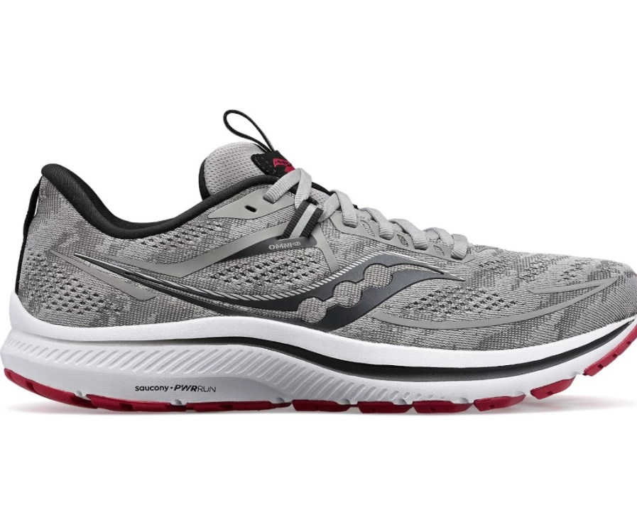 Saucony Men's Omni 21 Running Shoes in Alloy - Lightweight & Supportive for Men