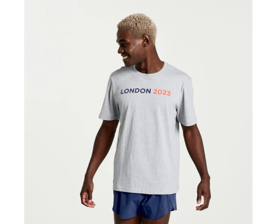 Saucony Men's London 2023 Graphic T-Shirt - Casual Comfort Fit Tee