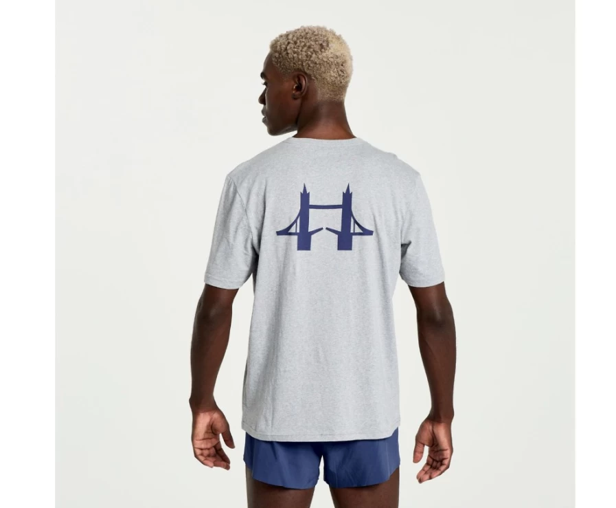 Saucony Men's London 2023 Graphic T-Shirt - Casual Comfort Fit Tee