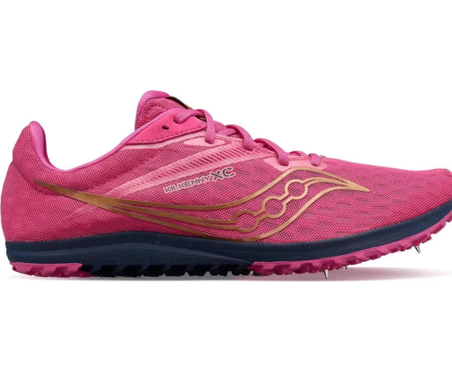 Saucony Women's Kilkenny XC9 Spiked Running Shoe in Prospect Quartz