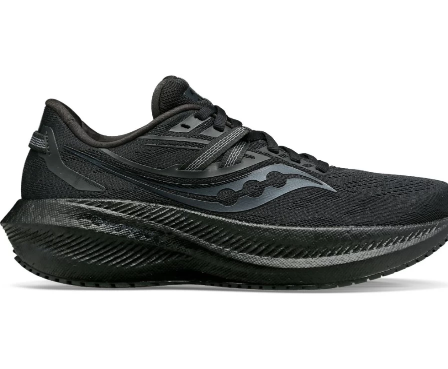 Saucony Men's Triumph 20 Running Shoes - Triple Black