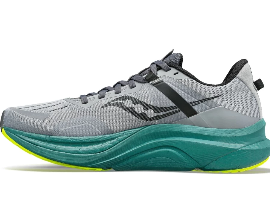 Saucony Men's Tempus Wide Running Shoes in Fossil - Lightweight Stability Sneakers