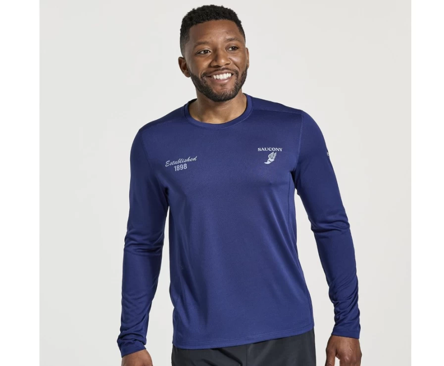 Saucony Men's Sodalite Graphic Stopwatch Long Sleeve Shirt