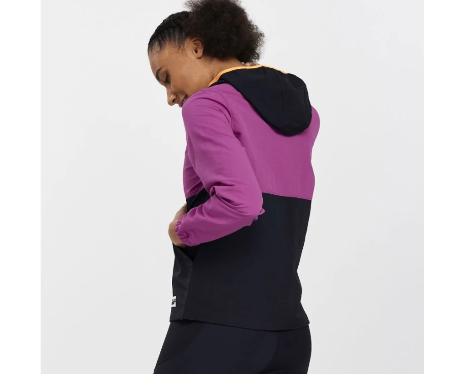 Women's Saucony Black Track Anorak Jacket