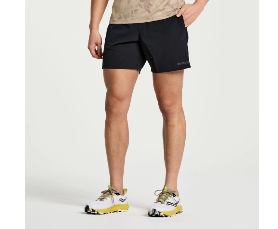 Saucony Men's Explorer Utility 6" Short - Black Outdoor Adventure Hiking Shorts