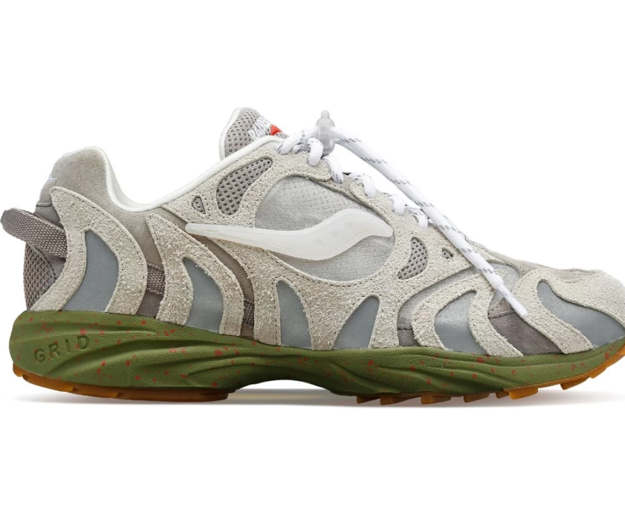 Saucony X Raised By Wolves Grid Azura 2000 Unisex Sneakers in Grey