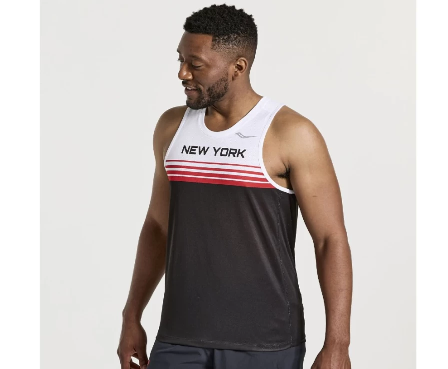 Saucony Men's NYC Stopwatch Singlet - New York 2022 Edition Running Top