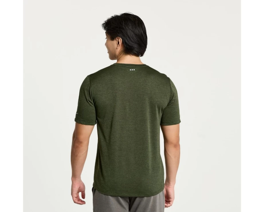 Saucony Men's Climbing Ivy Heather Graphic Short Sleeve Stopwatch Tee