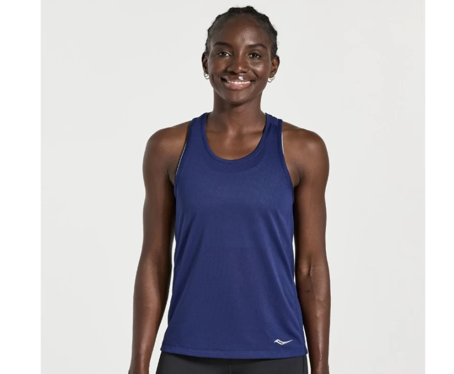 Saucony Women's Sodalite Running Singlet with Stopwatch Feature