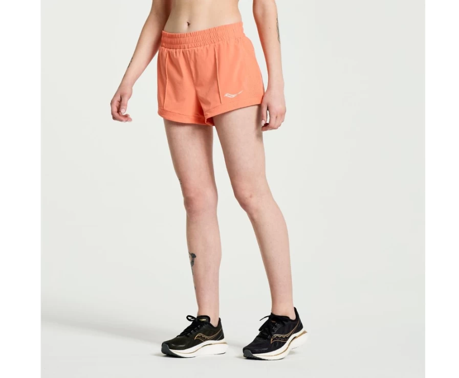 Saucony Women's Outpace 3" Running Shorts in Zenith Color for Optimal Performance