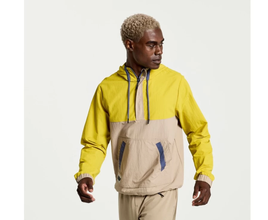 Saucony Men's Arroyo Anorak Jacket - Lightweight Outdoor Windbreaker