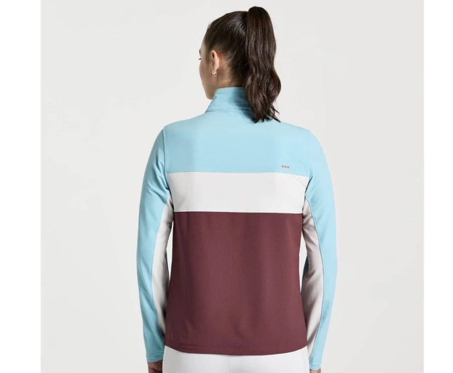 Saucony Women's Rainfall Bluster Jacket - Lightweight Water-Resistant Windbreaker