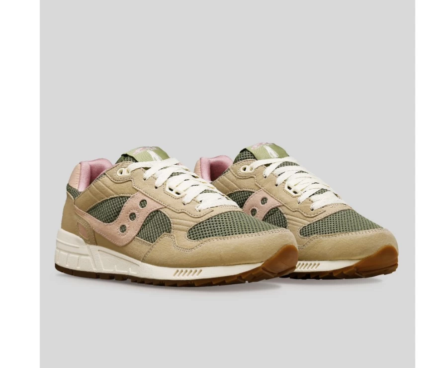 Saucony Women's Shadow 5000 Mushroom Sneakers in Tan