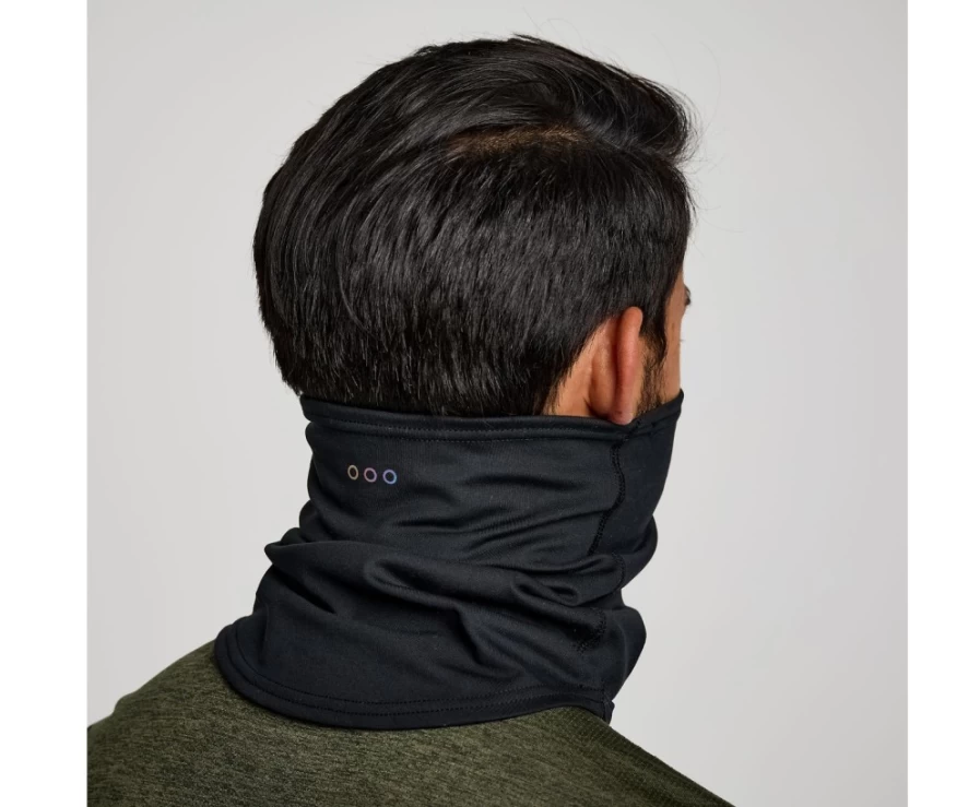 Saucony Solstice Unisex Gaiter - Black Neck Warmer for Outdoor Activities