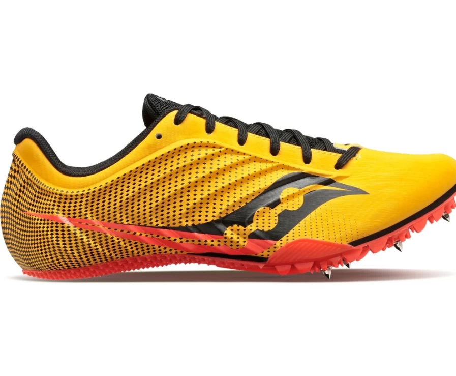 Saucony Men's Spitfire 5 Running Shoes in Vizigold - Lightweight & Durable for Training