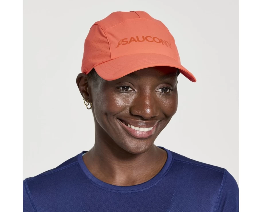 Saucony Outpace Unisex Hat in Vizired - Lightweight Running Cap for Men & Women