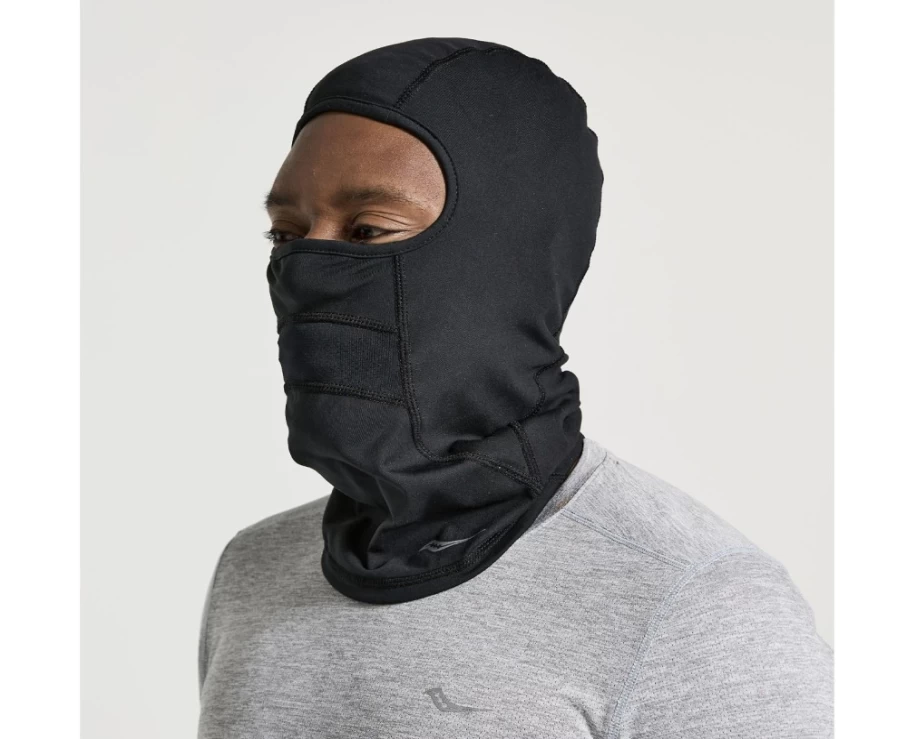 Saucony Women's Solstice Balaclava - Black Winter Face Mask for Cold Weather Protection
